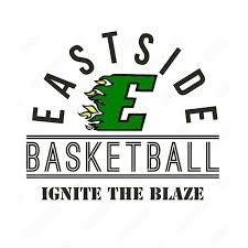 Eastside Basketball logo with a green 'E' and the text 'Ignite the Blaze.'