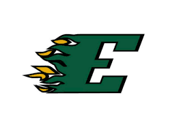 Green letter 'E' logo with stylized flames and claws emerging from its left side.